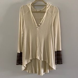 Alter’d State long sleeve hooded waffle top